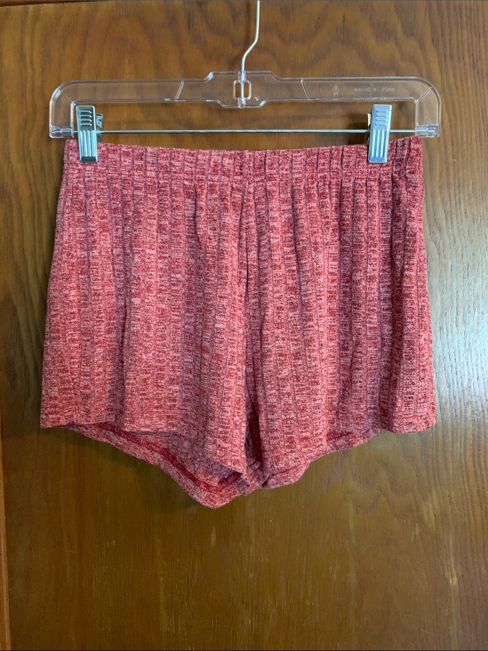 Ekouaer Casual Knit Lounge Shorts - Red